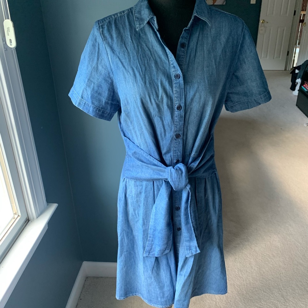 Soft denim dress